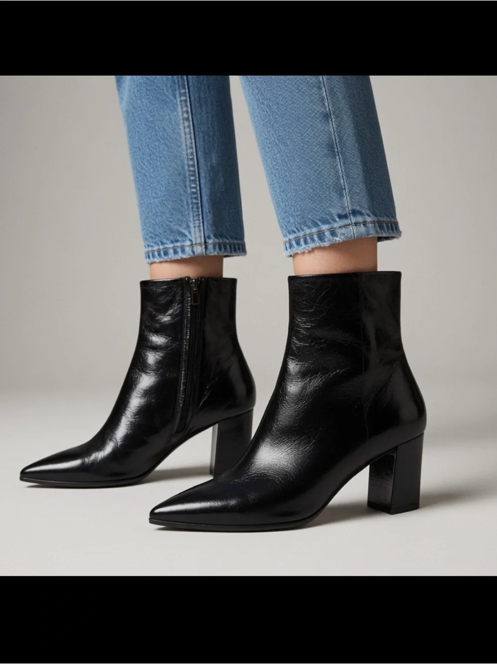 Tamara Mellon Leather Pointed Toe Ankle Boots 37.5 US7.5 NEW $595
